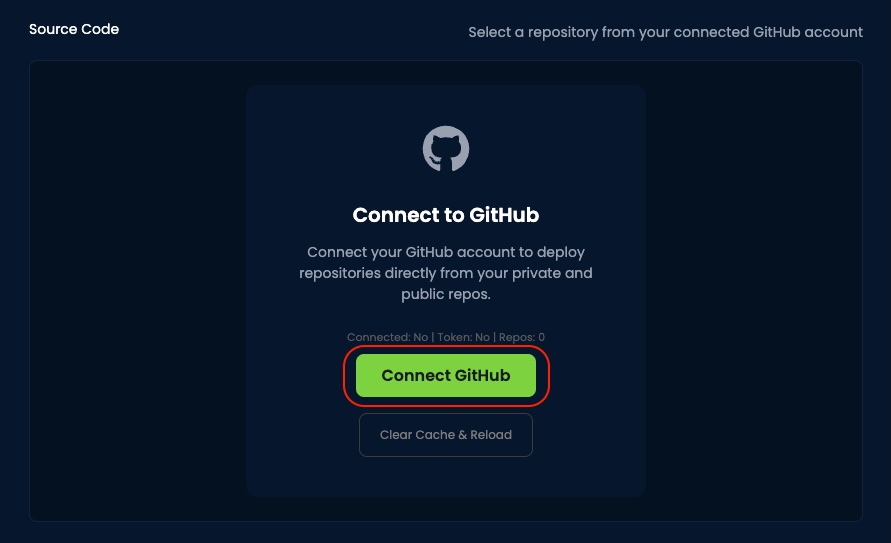 Connect GitHub